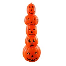 Jack O&#39;Lanterns Stacked Vintage Blow Mold 1994 Don Featherston 34&quot; Tall - £106.83 GBP