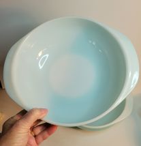 2 Pyrex No. 24 2 Qt Turquoise Casserole Dishes image 6