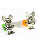 Ed Roth Rat Fink - Set of (2) Green &amp; Orange Plastic Rings (Circa 1960&#39;s) - £21.26 GBP