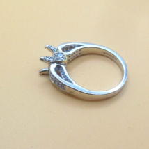 Vintage Signed Verragio 925 CZ Semi-mount Ring Setting Size 8 - $84.15