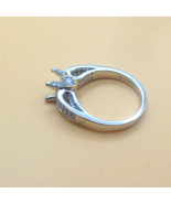 Vintage Signed Verragio 925 CZ Semi-mount Ring Setting Size 8 - $115.74 CAD