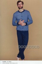 Pajamas Open Men&#39;s Long Sleeve Warm Cotton You 365 LINCLALOR 92649/92650 - £27.09 GBP