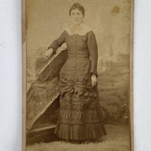 c1870 Antique CDV Young Woman I W Kunkel Instant Portraits Carte De Visi... - £11.84 GBP