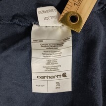 Carhartt K126 NVY Men's Blue Long Sleeve Pocket Workwear Cotton T-Shirt Size 3XL image 8