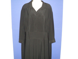 Tiana B. Dress Plus Size 3X Black Below Knee Length, 3/4 Sleeves Polyest... - £16.17 GBP