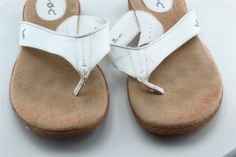 Born Concept Size 8 M White Flip Flop Synthetic Women Sandal Shoes - £15.53 GBP