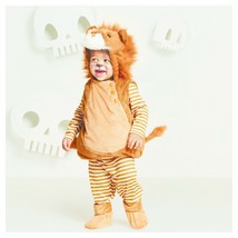 Baby Halloween Costume Lion 0-6 Months 4 Piece Set Vest Booties Pants Top - £15.73 GBP