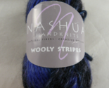 Nashua Handknits Yarn Wooly Stripes 50g 88yds Color Rolling Thunder 100%... - $4.94