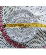 Early American Pressed Glass Cut Glass Crystal HEAVY Ashtray Incense Holder - $36.66