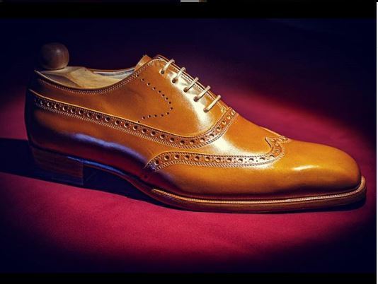 HANDMADE OXFORD LEATHER SHOES FOR MEN, MEN BROWN OXFORD SHOES 2019