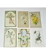 Easter Postcards Posted Written Early 1900s Set of 6 Antique  - £9.78 GBP