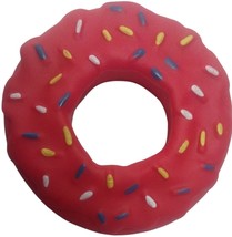 Red 5.3 Inch Donut Squeaky Dog Toy - $2.95