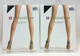 2 x Naturalizer Perfectly Flawless Sheer (Sheer to Waist) Black Pantyhose Size B - £15.81 GBP