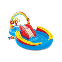Intex Rainbow Ring Inflatable Play Center, 117&quot; X 76&quot; X 53&quot;, For Ages 2+ - $116.99