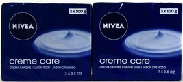 2 Packages Nivea Creme Care 3 Count 3.5 Oz Each Soap Bars - $20.99