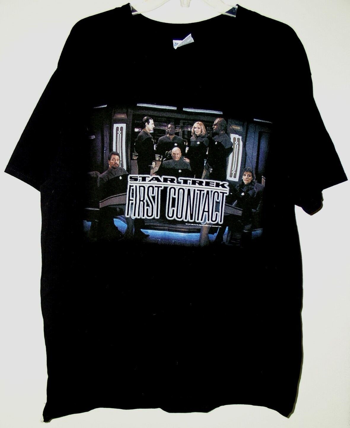 Star Trek First Contact Movie T Shirt Vintage 1996 Paramount Pictures Si... - $109.99