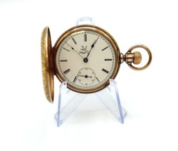 1889 Elgin 10k Solid Gold Case Pocket Watch Working Perfectly 202100624 - £922.37 GBP