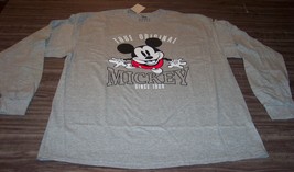 Walt Disney Mickey Mouse Since 1928 Long Sleeve T-Shirt Mens Xl New w/ Tag - $24.74