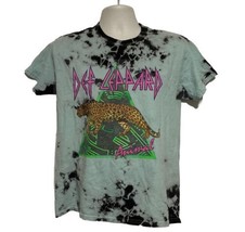 Def Leppard Animal Tie Dye Short Sleeve Graphic T-Shirt Men&#39;s Size Small - $17.70