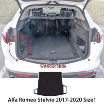 Leather Car Trunk Storage Pads For Alfa Romeo Stelvio 2017 2018 2019 202... - £55.84 GBP