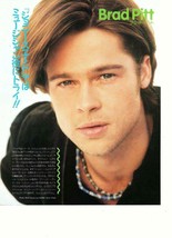 Brad Pitt Christian Slater teen magazine pinup clipping 90&#39;s necklace Japan - £2.74 GBP