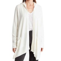 Barefoot Dreams Cozy Chic Ultra Lite Hooded Seashore Cardigan Pearl Size L Nwt - £67.18 GBP