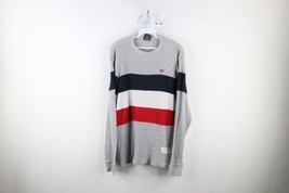 Vintage Southpole Mens XL Faded Striped Color Block Thermal Waffle Knit T-Shirt - £34.84 GBP