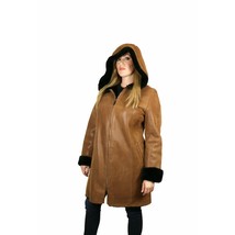 Zooloo Women&#39;s Sheepskin Shearling Winter Coat - £238.54 GBP