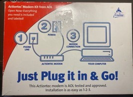 Vintage Unopened Actiontec Modem Kit from AOL - New In Box! 56K External - £11.76 GBP