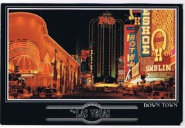 Nevada Postcard Las Vegas Downtown Casinos - £2.32 GBP