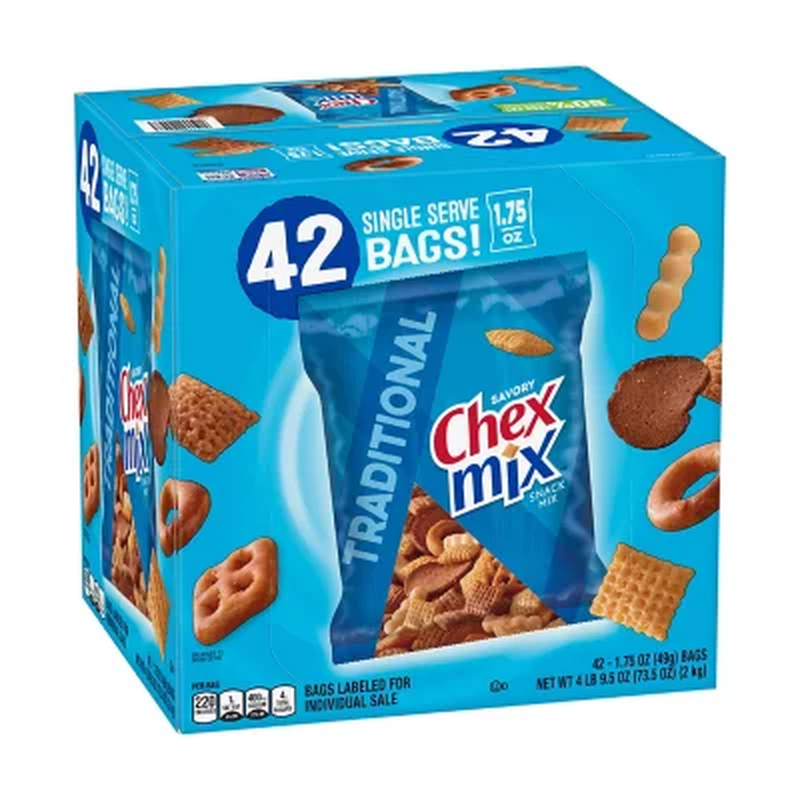 Chex Mix Traditional Savory Snack Mix (42 Pk.) - $37.34