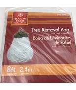 Disposable Tree Removal Bag White Holiday Christmas Outdoor Clean Leaves... - £10.19 GBP