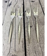 Oneida Community Venetia MCM Salad Forks Stainless Flatware Lot Set Of 4 - $26.73