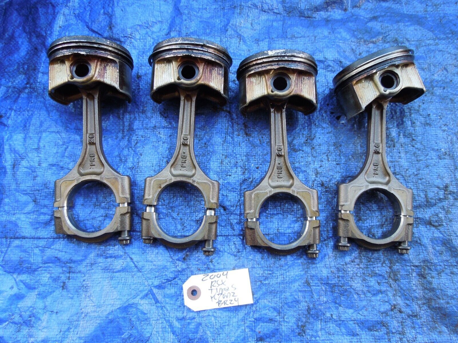 02-04 Acura RSX Type S K20A2 pistons and rods engine motor OEM PRB set BR24 - $169.99