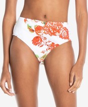 MSRP $59 Rachel Rachel Roy High-Waist Floral Bikini Bottoms White Size Medium - $17.45
