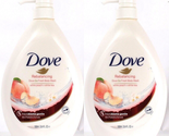 2 Count Dove 33.8 Oz Rebalancing White Peach &amp; Tea Microbiome Gentle Bod... - $46.99