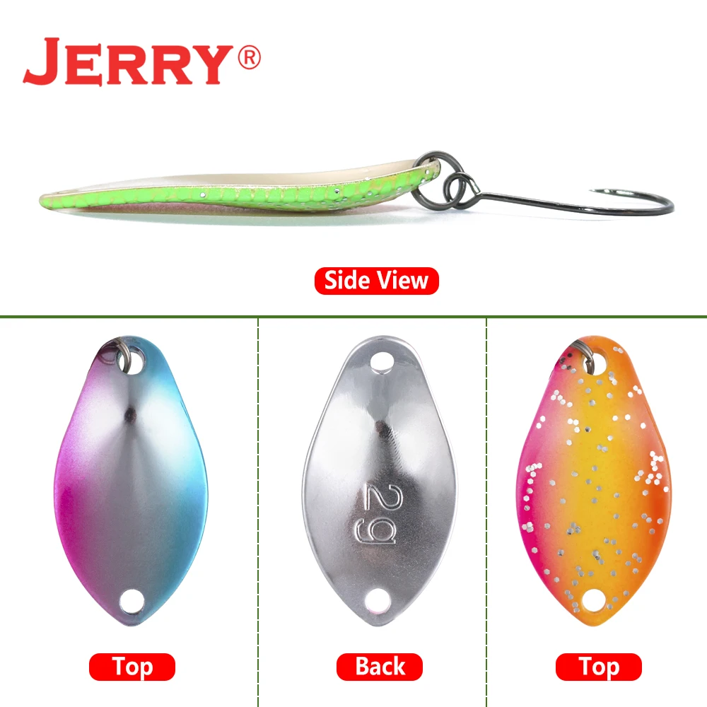 Sporting Jerry Trout Spoon Fishing Lure Saltwater Artificial Bait With A Hooks 2 - £18.48 GBP