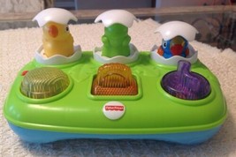 Fisher Price Musical Pop-Up Eggs - Excellent Condition, Y8630, 2013, 6 months+ - £5.57 GBP