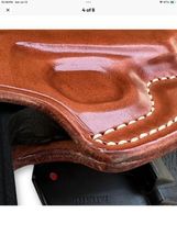 Fits WALTHER PKK/S 3.3”BBL Leather Paddle Holster With Open Top #1170# RH image 4