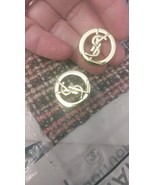 Yves Saint Laurent Button 22 mm Single gold tone metal  - $20.00