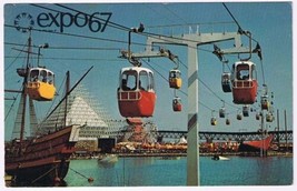 Quebec Postcard Montreal Expo 67 The Sky Ride On La Ronde - £2.33 GBP
