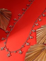 Gold Tone Fusion Wear Floral Charm Kamarbandh For Women Kundan Jewelry Set - £20.32 GBP