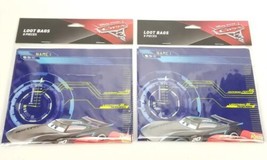 (Lot of 2) Disney Pixar Cars Design Ware 8 Loot Bags Birthday Party  New  - $147.44 MXN