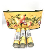 VINTAGE Waverly Yellow Fruit Wallpaper Border 3 Rolls (5 Yds Each) + 1 o... - $36.97 CAD