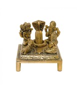 Shiv Panchayat / Shiv Parivar / Lord Shiva Family made of Pure Brass - £17.29 GBP