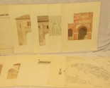 Dibujos de la Alhambra June 1986 T G Hostench Barcelona Architectural Dr... - $118.80