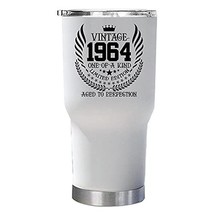 1964 Tumbler Double Wall 30oz Gift for Women, Men - 57 Years Old Aged To Perfect - £23.38 GBP