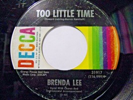 Brenda Lee-Too Little Time / Time and Time Again-45rpm-1966-VG - £1.97 GBP