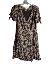 Ann Taylor Loft Multicolor Floral Short Sleeve Skort Romper Dress Women Size 14 - £11.17 GBP