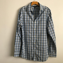 Banana Republic Shirt M Grant Fit No Iron Shirt Check Button Collar Long... - $15.69